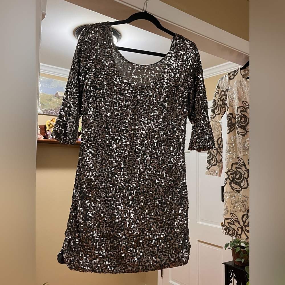 Sequence Grey Cocktail dress or tunic blouse.